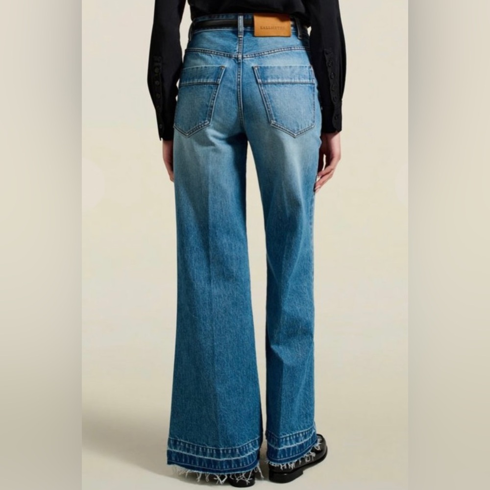 KALLMEYER Athena Flare Jean in Mid Blue Size 27 - Picture 6 of 11